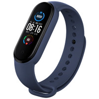 Ремешок Силикон Mi Band 3/4 Deep Blue, Синий