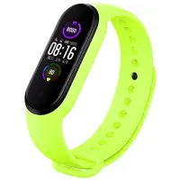 Ремешок Силикон Mi Band 3/4 light green, Зеленый