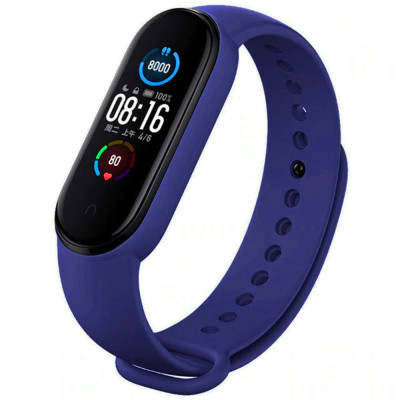 Ремінець Силікон Mi Band 3/4 Midnight Blue, Темно-синій