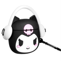 Чохол для навушників AirPods 1/2 3D Kuromi Music Чохол для навушників AirPods 1/2 3D Kuromi Music