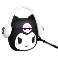 Чохол для навушників AirPods 1/2 3D Kuromi Music