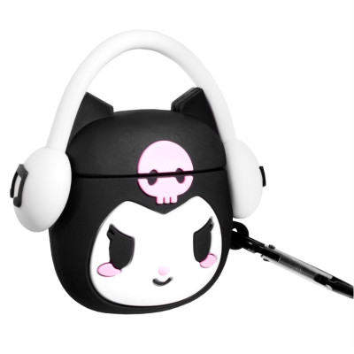 Чехол для наушников AirPods 1/2 3D Kuromi Music