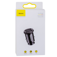 Автомобильное зарядное устройство Baseus Grain 2USB Чёрный Автомобильное зарядное устройство Baseus Grain 2USB Чёрный