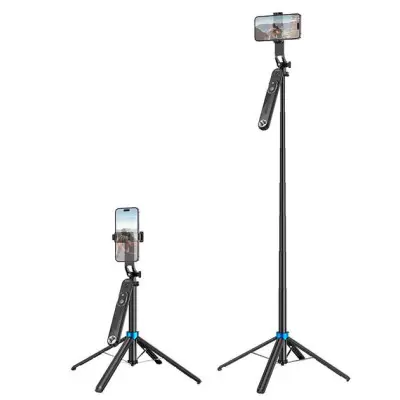 Монопод Bluetooth Tripod Hoco K22 Black, Чорний