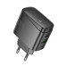 Сетевое зарядное устройствоHoco CS63A PD65W 1USB-C+1USB-A Черный