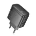 Мережевий зарядний пристрій Hoco CS63A PD65W 1USB-C+1USB-A Чорний