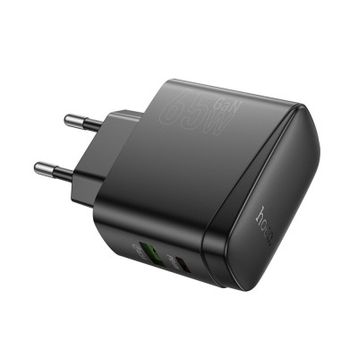 Сетевое зарядное устройствоHoco CS63A PD65W 1USB-C+1USB-A Черный
