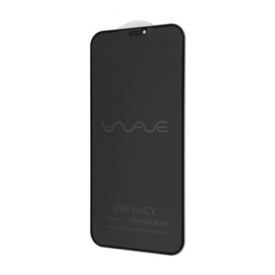 Защитное стекло Wave Privacy 5D iPhone 12 Pro Max Чёрное