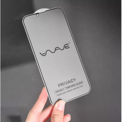 Защитное стекло Wave Privacy 5D iPhone 12 Pro Max Чёрное