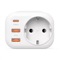 Сетевое зарядное устройство Proove PD-01 2USB+1PD PD20W 3A White, белый Сетевое зарядное устройство Proove PD-01 2USB+1PD PD20W 3A White, белый