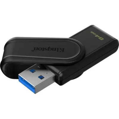 Флеш память USB 64Gb Kingston DT Exodia S USB 3.2 Black, Черный