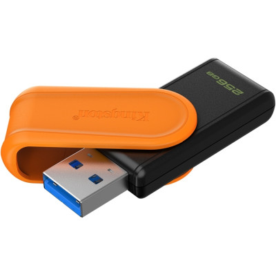 Флеш память USB 256Gb Kingston Exodia S 3.2 Чорна/Оранжевая