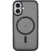 Чохол накладка Metal Buttons with MagSafe iPhone 16 Чорна