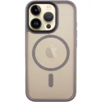 Чехол накладка Metal Buttons with MagSafe iPhone 16 Pro Серая