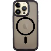Чехол накладка Metal Buttons with MagSafe iPhone 16 Pro Max Черная