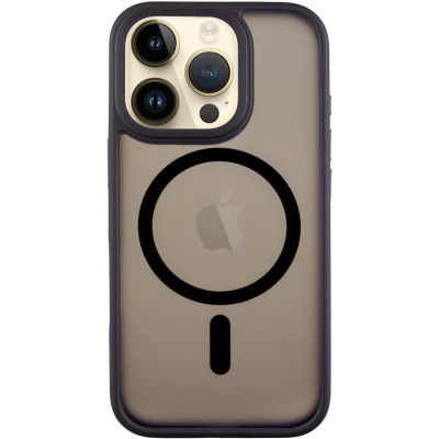 Чехол накладка Metal Buttons with MagSafe iPhone 16 Pro Max Черная