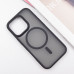 Чехол накладка Metal Buttons with MagSafe iPhone 16 Pro Max Черная