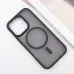Чехол накладка Metal Buttons with MagSafe iPhone 16 Pro Max Черная