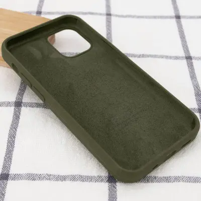 Чехол накладка HC iPhone 12/12 Pro Зеленая Dark Olive
