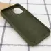 Чехол накладка HC iPhone 12/12 Pro Зеленая Dark Olive