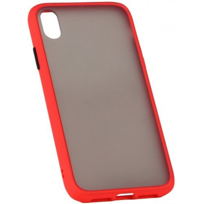 Чехол накладка Gingle Matte Samsung A235 (A23) Красная/Черная