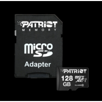 Карта памяти Micro SD 128Gb Patriot (UHS-1) Class10 + Адаптер
