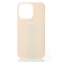 Накладка Liquid MagSafe iPhone 13 Беж (Cream)