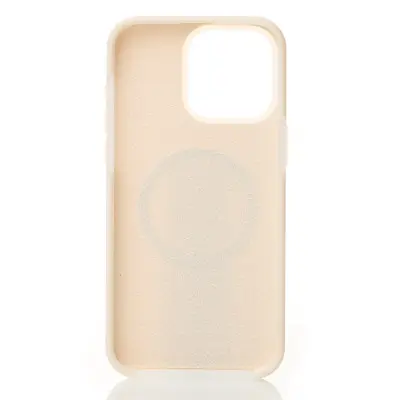Накладка Liquid MagSafe iPhone 13 Беж (Cream)