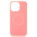Накладка Liquid MagSafe iPhone 14 Pro Max Рожева