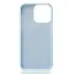 Накладка Liquid MagSafe iPhone 14 Pro Max Голубая (Blue fog)