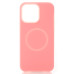 Накладка Liquid MagSafe iPhone 15 Pro Max Розовая