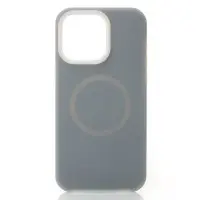 Накладка Liquid MagSafe iPhone 15 Pro Max Серая (Stone Gray)