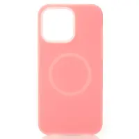 Накладка Liquid MagSafe iPhone 16 Pro Max Розовая