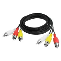 Адаптер 3 RCA ->3 RCA Y 1.5м, кабель-трійка