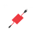 Кабель дата Hoco X21 USB Type A - Lightning 1м Чёрно-красный