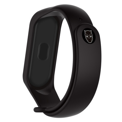 Ремінець Принт Mi Band 5/6/7 Черная Пантера
