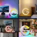 Настольная лампа Ночник с Bluetooth Колонкой 3 в 1 LED Wireless Charging Speaker N69 White, Белая