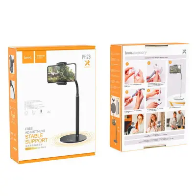 Настольный держатель Hoco PH28 4.7-7\'\' Black, Чёрный Настольный держатель Hoco PH28 4.7-7\'\' Black, Чёрный