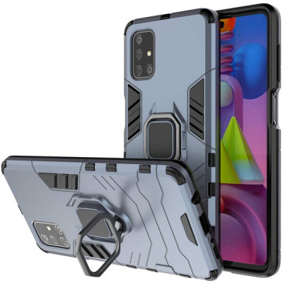 Чехол накладка Honor Defence Ring Samsung M515 (M51) Серая