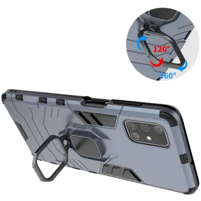Чохол накладка Honor Defence Ring Samsung M515 (M51) Сіра Чохол накладка Honor Defence Ring Samsung M515 (M51) Сіра