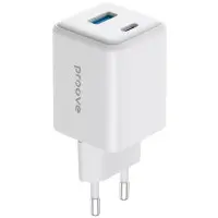 Сетевое зарядное устройство Proove Pocket GAN 45W (Type-c+USB) White, Белый