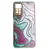 Чехол накладка Marble UV Xiaomi Redmi 10 Серая