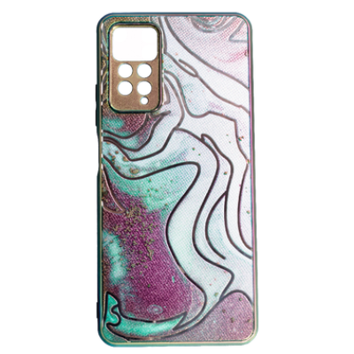 Чохол накладка Marble UV Xiaomi Redmi 10 Сіра