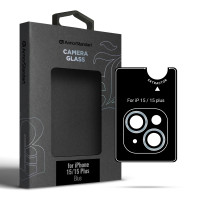 Захисне скло на камеру ArmorStandart Black Icon  iPhone 15 /15 Plus Синій