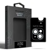 Захисне скло на камеру ArmorStandart Black Icon  iPhone 15 /15 Plus Синій