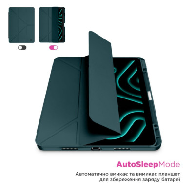 Чохол для планшета ArmorStandart Y-Type Smart iPad 11 2025 (A16) / 10.9 2024/2022 Зелений/ Pine Green