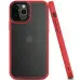 Чохол накладка Metal Buttons iPhone 12/12 Pro Червона