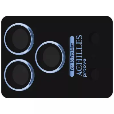 Захисне скло на камеру Proove Achilles Full iPhone 18 Pro Max Light Blue Захисне скло на камеру Proove Achilles Full iPhone 18 Pro Max Light Blue
