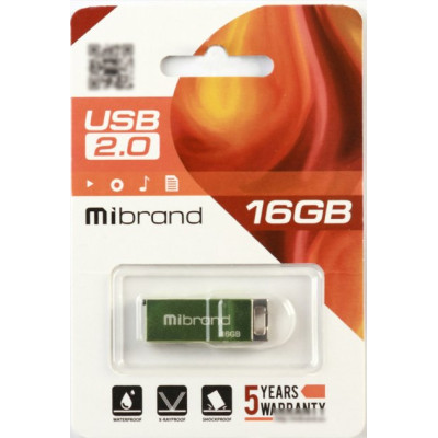 Флеш пам\'ять USB 16Gb Mibrand Chameleon USB 2.0 Silver, Срібний