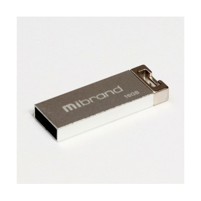 Флеш пам\'ять USB 16Gb Mibrand Chameleon USB 2.0 Silver, Срібний